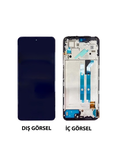Teknonet Xiaomi Redmi Note 12 Pro 4g Uyumlu Tft Kalite Lcd+dokunmatik+çıtalı - Siyah