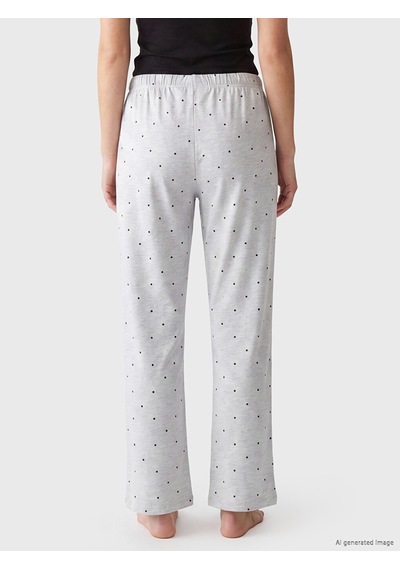 Lcw Dream Gri Puantiyeli Kadın Pijama Alt