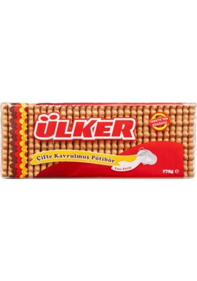 Ülker Pötibör Bisküvi Çifte Kavrulmuş 16 x 175 G