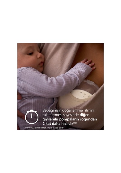 Giyilebilir Tekli Göğüs Pompası, Hastane Gücünde, Bebeğin Emme Ritminde, Skin Sense, Hassas, Scf494/11