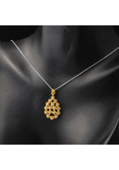 Damla Tasarım 22 Ayar Zincirsiz Kolye