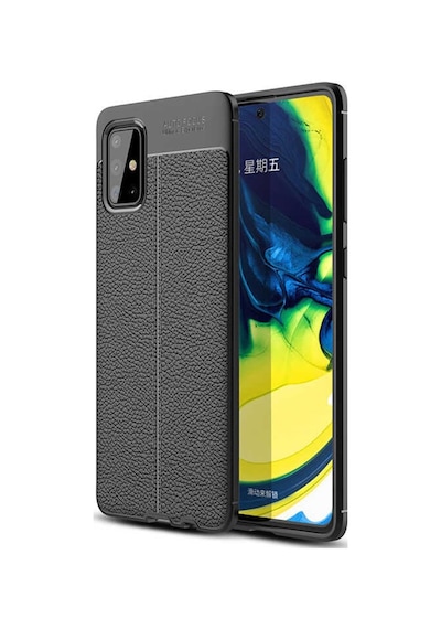 Samsung Uyumlu Galaxy M31S Kılıf Zore Niss Silikon Kapak-Siyah