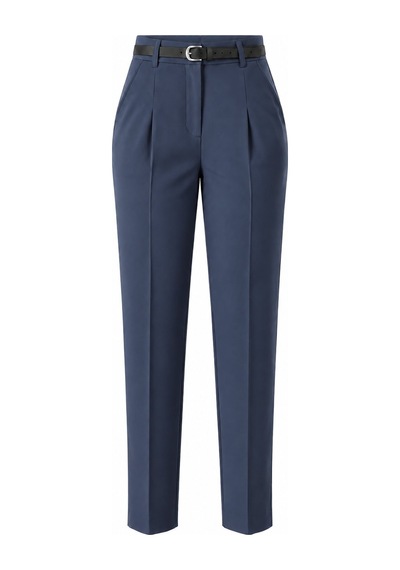Laluvia Lacivert Kemerli Pantolon - 2y3790