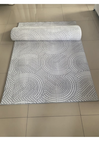 Lüle Halı Delüx Kaymaz Taban Halı Yolluk Gri Renk, Dlx7054 Gri