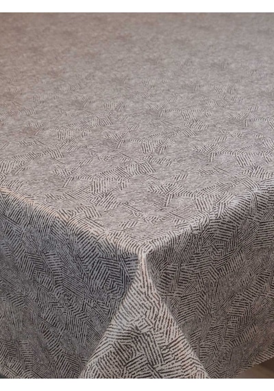 Elyaflı Pvc Masa Örtüsü Modern, Dayanıklı, Silinebilir Ve Şık Görünüm Fnt1269 Gri