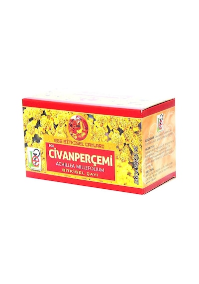 Ege Bitkisel Çayları Civanperçemi Otu Bitki Süzen Poşet Çay 20 x 1.5 G