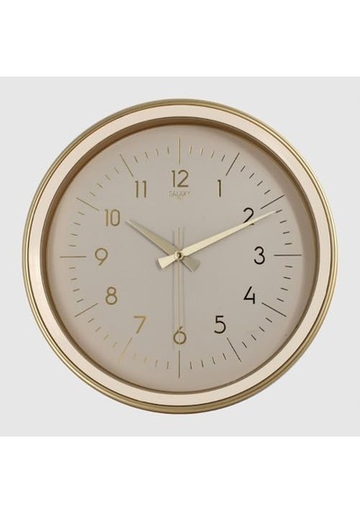 Premium Serisi Klasik Tasarım Sessiz Mekanizma Latin Rakamlı 35 Cm Duvar Saati Açık Gold Diğer