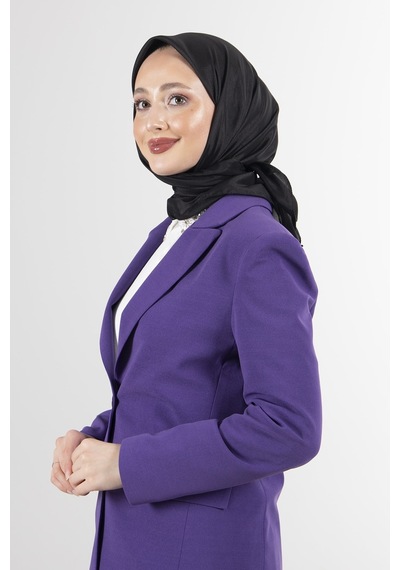 Latte Brisa Vual Eşarp /1196 - Siyah