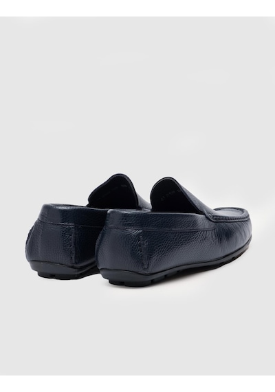 Cabani Hakiki Deri Lacivert Erkek Loafer Ayakkabı Lacivert (521643722) Lacivert