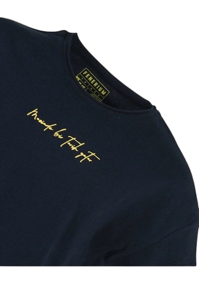 Fenerium Fenerbahçe Çocuk Tribün Elyazı Lacivert T-shirt Lacivert