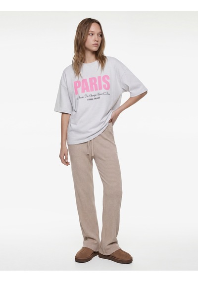 Koton Beli Bağlamalı Rahat Kesim Pijama Altı Pembe 6wlk40043mk Gül