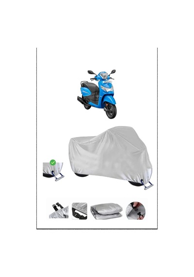 Hero Pleasure110 Kilit Uyumlu Su Geçirmez Dayanıklı Motosiklet Brandası-gri