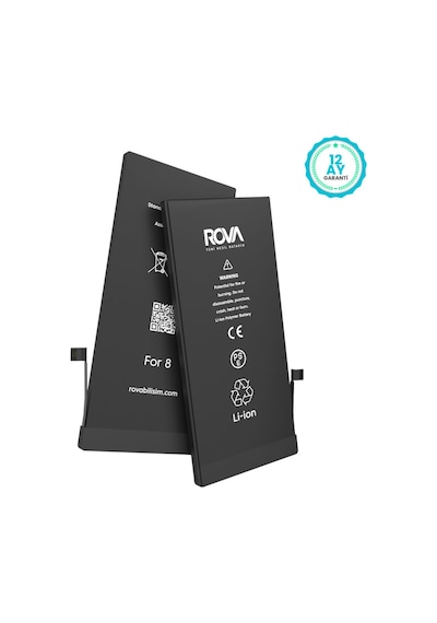 Rova Apple Uyumlu iPhone 8 Yüksek Kapasiteli Batarya Pil 2210 Mah