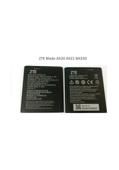 Zte Blade A520 A521 Ba520 Batarya Pil Li3824T44P4H716043 2400 Mah