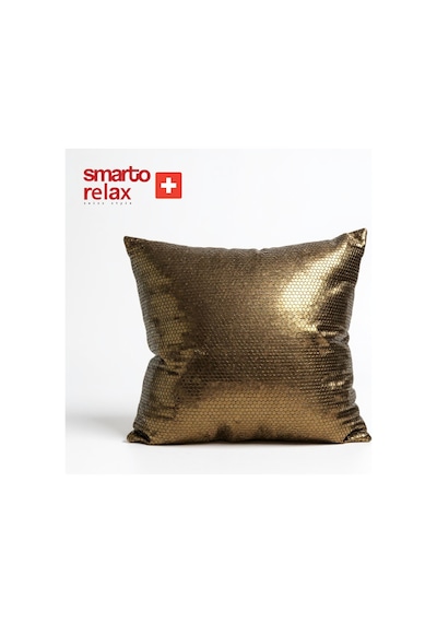 Smarto Relax Luxe Gold Dekoratif Dolgulu Kırlent 45 X 45 Cm