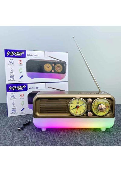 Concord Ns-7210 Nostaljik Tasarım Usb & Tf & Aux Fm Radyo Bluetooh Hoparlör
