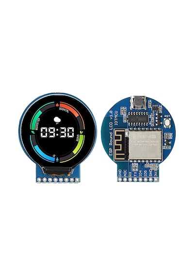 Robodünya Esp8266 Esp-12s 1.28 İnç Yuvarlak Tft Lcd Geliştirme Kartı 240 240 Piksel Gc9a01