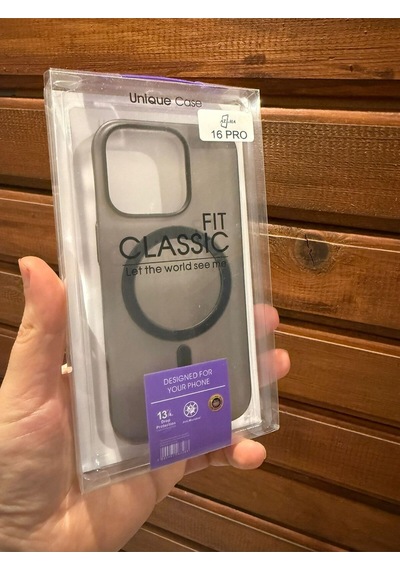 İphone 16 Pro Siyah Magsafe Uyumlu Silikon Kılıf