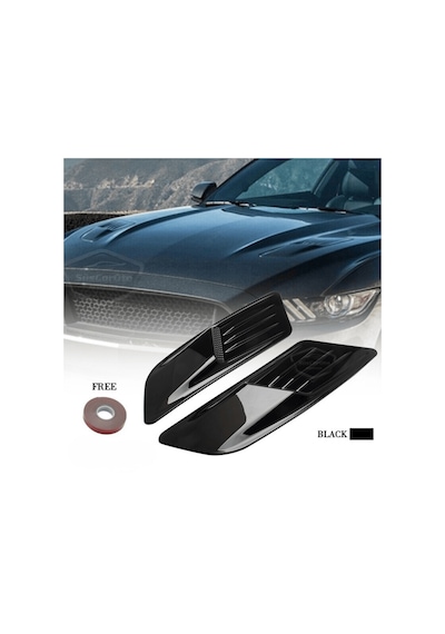 Üniversal Her Araca Uyumlu Kaput Üstü Havalandırma Izgarası Tavan Vent Air Scoop Spor Görünümlü 1.sınıf İthal 2 Adet 00 Şüscaroto Aksesuar