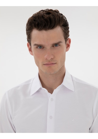Pierre Cardin Erkek Beyaz Gömlek Desenli 50303375-vr013 Beyaz