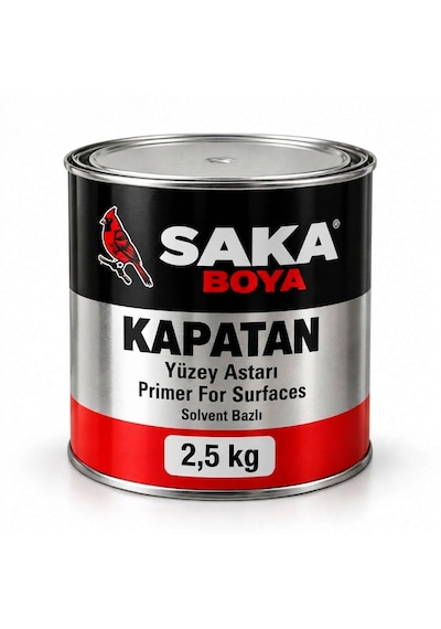 Saka Boya Hızlı Kuruyan Kapatan Astar 2,5 L Beyaz İs, Pas Ve Leke İzolasyon Astarı 2,50 L