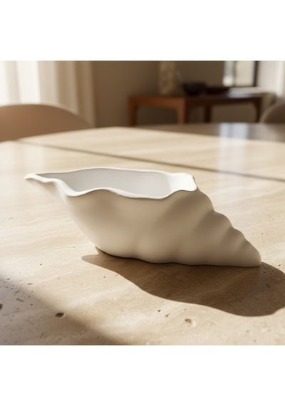 12cm Deniz Kabuğu & Mumluk