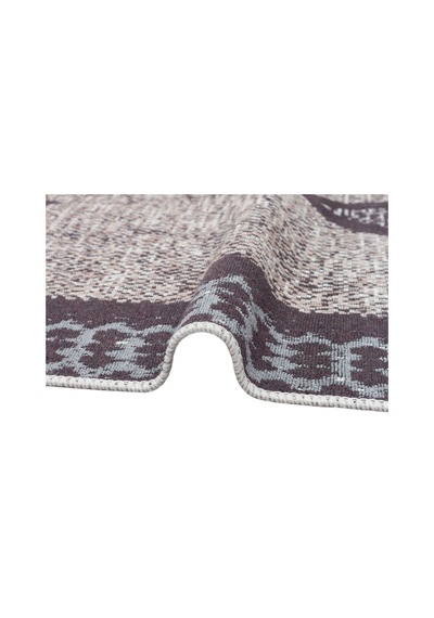 Eko Halı Arya Ar 02 Grey Yıkanabilir Çift Taraflı Modern Desenli Dokuma Kilim - 80x150