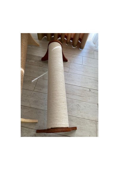 Xxl Yatay Dev Jüt Kedi Tırmalama Direği Bordo
