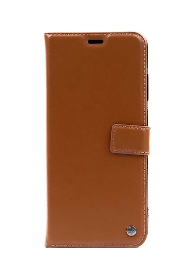 General Mobile 22 Pro Kılıf Zore Kar Deluxe Kapaklı Kılıf Kahverengi
