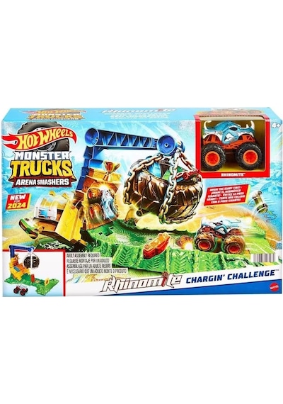 Hot Wheels Monster Trucks Arenada Rhinomite Mücadelesi Oyun Seti Htp18