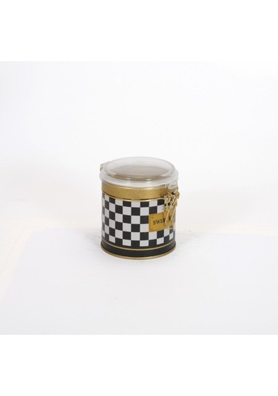 Ef078-17 Checkers Black Swt Home Desenli Baharatlık 0,5 Lt Çok Renkli