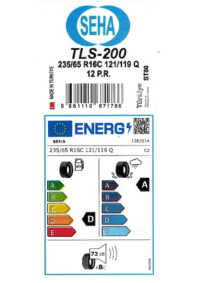 Seha 235/65 R16C 121/119Q ST80 Talas Yaz Lastiği  2026