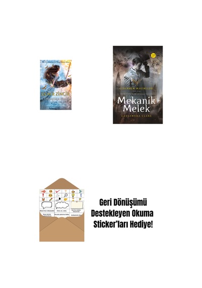 Demir Zincir Ciltli + Mekanik Melek Ciltli + Okuma Sticker'ları