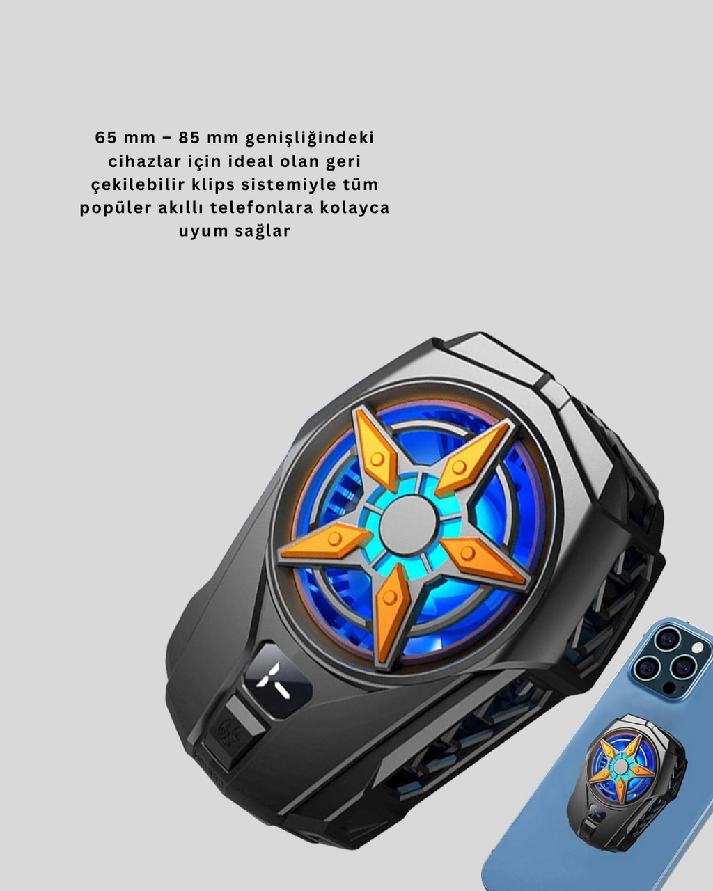 2 Kademeli Hız Ayarlı Taşınabilir Telefon Soğutucu Standart