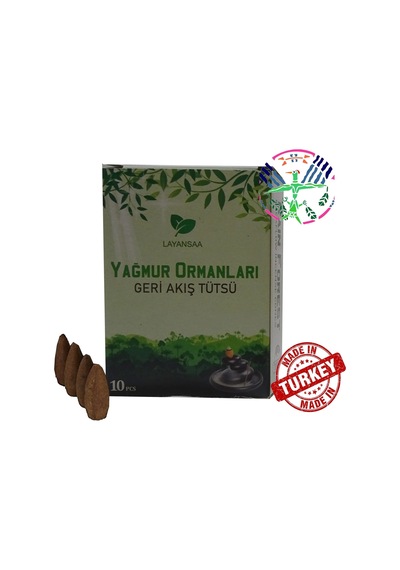 Layansaa Rain Forest - Yağmur Ormanları Geri Akış Backflow Özel Aromalı Tütsü 10 Adet