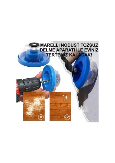 Marelli Nodust Tozsuz Delme Aparatı Matkap İçin Toz Tutucu Aparat