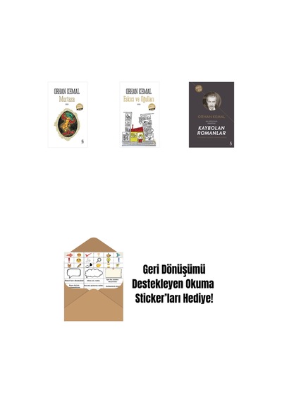 Murtaza Midi Boy + Eskici Ve Oğulları Midi Boy + Kaybolan Romanlar + Okuma Sticker'ları