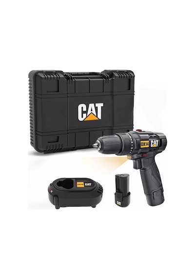 Cat DX14.2 12 V 2.0 Ah Li-ion Çift Akülü Profesyonel Şarjlı Matkap