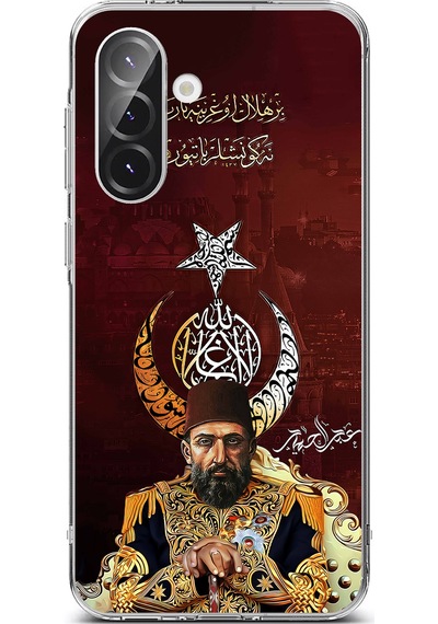 Samsung Galaxy A36 Uyumlu Abdülhamid Han Baskılı Silikon Kılıf Renkli