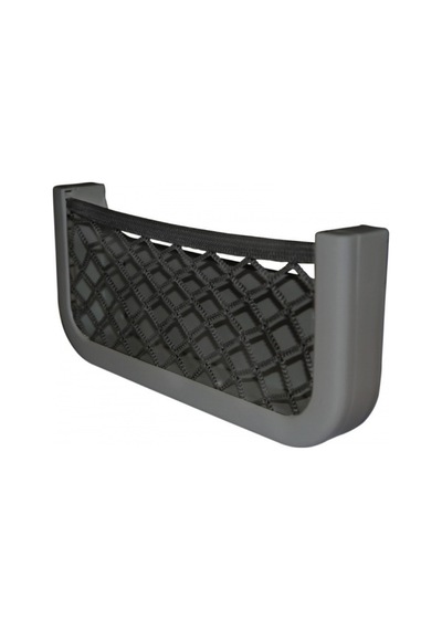 Marin Siyah Plastik Fileli Eşya Yuvası Cep - Tekne Yat Motoryat 250X115X10