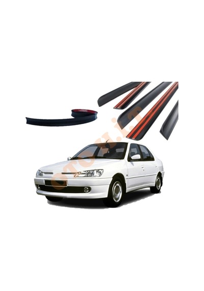 Peugeot 306 Sedan Uyumlu Bagaj Üstü Spoiler Mat Siyah