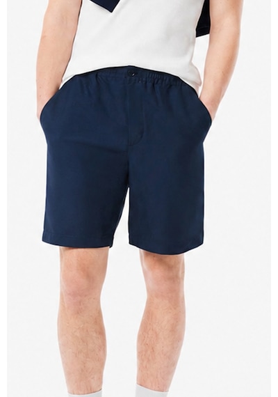 Lacoste Mens Reguler Fit Linen Blend Shorts Erkek Keten Şort Lacivert