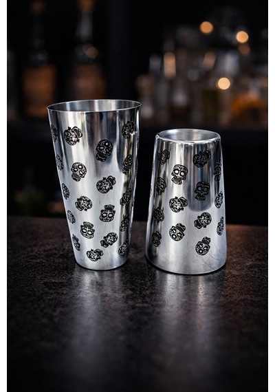 Tattoo Çelik Boston Shaker - Skull