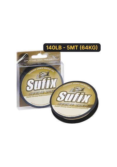 Sufix Jigging Braid Assist İpi 140lb - 5mt 64kg