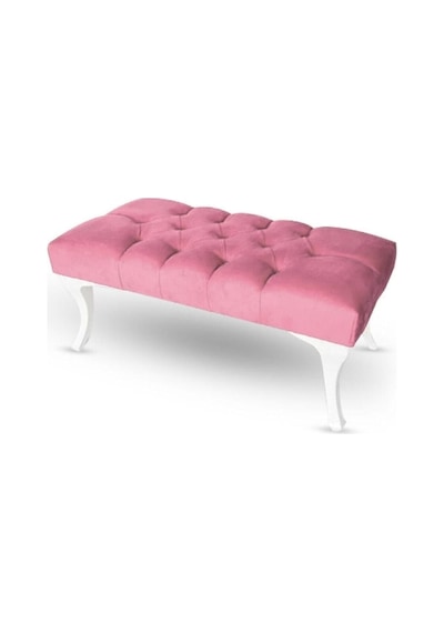 Kapitoneli Bench Puf Pembe