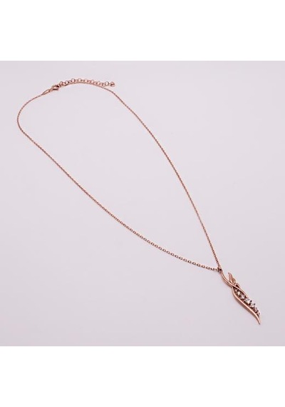 Agakulche Gümüş Melek Kanadı Hayalet Kolye Rose