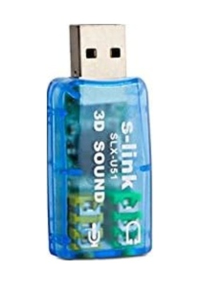 Slx-u51 Usb Ses Kartı 2.0 Çevirici Adaptör