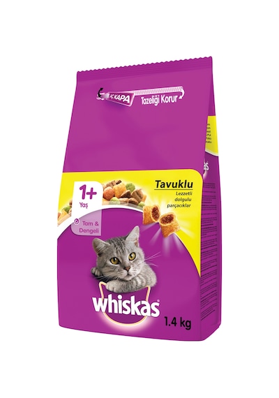 Whiskas Tavuklu ve Sebzeli Yetişkin Kedi Maması 1400 G