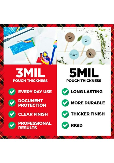 Scotch Thermal Laminator Pouches 3 Mil 100/pkg-8.9"x11.4" Letter Genel