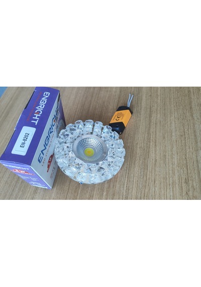 Enbright 5w Kristal Spot Led Armatür En-8202 Beyaz